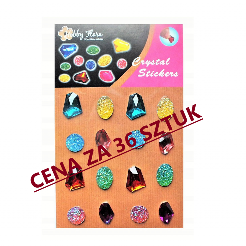 KRYSZTAŁKI DO NAKLEJANIA X 16 (36 sztuk)